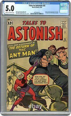 Tales to Astonish #35 CGC 5.0 1962 4275476014 1st app. Ant-Man in costume