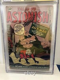 Tales to Astonish #38 CGC 2.0 Stan Lee Signed 1st appearance of Egghead Color