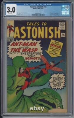 Tales to Astonish 44 CGC 3.0 G/VG Origin & 1st App Wasp Janet Van Dyne 1963