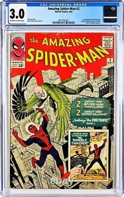 The AMAZING SPIDER-MAN #2 CGC 3.0 (original 1963)