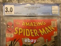 The AMAZING SPIDER-MAN #2 CGC 3.0 (original 1963)