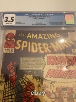 The Amazing Spider-Man #15 (Marvel Comics August 1964) CGC 3.5