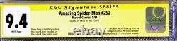 The Amazing Spider-Man #252 CGC 9.4 Signed STAN LEE