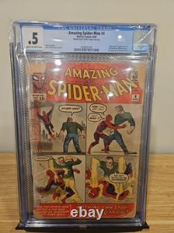 The Amazing Spider-Man #4 (Marvel Comics 1963) CGC. 5! 4558037002 The Amazing Spider-Man #4 (Marvel Comics 1963) CGC. 5! 4558037002