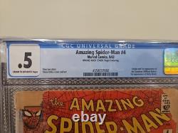 The Amazing Spider-Man #4 (Marvel Comics 1963) CGC. 5! 4558037002 The Amazing Spider-Man #4 (Marvel Comics 1963) CGC. 5! 4558037002
