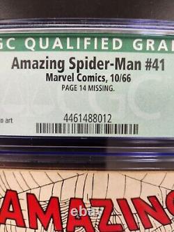 The Amazing Spider-Man #41 4.5 CGC Qualified (Marvel Comics October 1966)