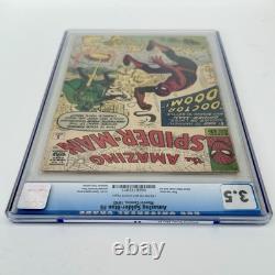 The Amazing Spider-Man #5 3.5 CGC Graded. 1st Dr. Doom Appearance! Marvel 1963