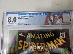 The Amazing Spider-Man #63 CGC 8.0 Wings In The Night Part 1. Stan Lee, Romita