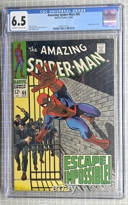 The Amazing Spider-Man 65 CGC 6.5 1968 Stan Lee & John Romita Graded Comic