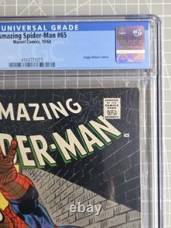 The Amazing Spider-Man 65 CGC 6.5 1968 Stan Lee & John Romita Graded Comic