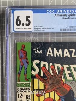 The Amazing Spider-Man 65 CGC 6.5 1968 Stan Lee & John Romita Graded Comic