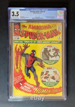 The Amazing Spider-Man #8 (Marvel January 1964) CGC 3.5 VG 1st Living Brain