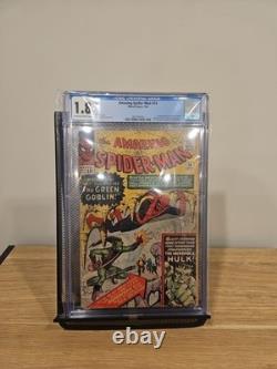 The Amazing Spider-Man CGC 1.8! FIRST GREEN GOBLIN! 4655794004