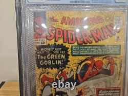 The Amazing Spider-Man CGC 1.8! FIRST GREEN GOBLIN! 4655794004