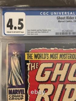 The Ghost Rider #1 CGC 4.5 Marvel Comics 1967 Ghost Rider 1st Appearance VG+ KEY