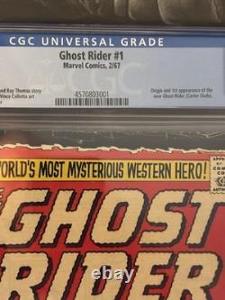 The Ghost Rider #1 CGC 4.5 Marvel Comics 1967 Ghost Rider 1st Appearance VG+ KEY