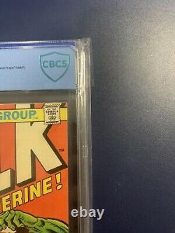The Incredible Hulk #181 1st App Of Wolverine CBCS 7.0 (not CGC)