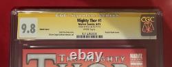 The Mighty Thor #1 Partial Blank Cover CGC SS 9.8 Signed by Stan Lee! Marvel