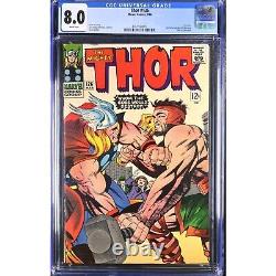 The Mighty Thor #126 (1966) CGC 8.0 Marvel Comics Key 1st Thor Series Issue