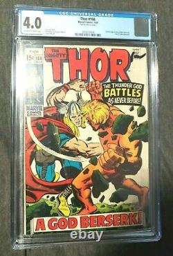 The Mighty Thor #166 (1969) Cgc 4.0 With Adam Warlock (him)