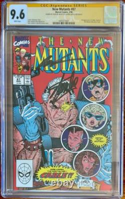 The New Mutants #87 CGC 9.6 SS Signed Stan Lee Marvel 1990 Rob Liefeld 1st Cable