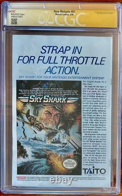 The New Mutants #87 CGC 9.6 SS Signed Stan Lee Marvel 1990 Rob Liefeld 1st Cable