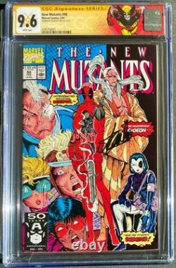 The New Mutants #98 CGC 9.6 SS Signed Stan Lee Marvel 1991 1st Deadpool