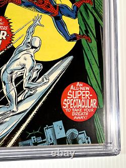 The SILVER SURFER 14 CGC 8.5 VF+ Marvel 1970 Spider-Man Appearance Stan Lee