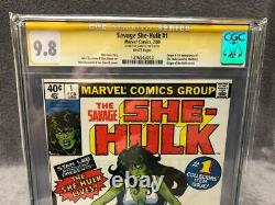 The Savage She Hulk #1 NEWSSTAND CGC 9.8 SS Stan Lee -1st app/origin She Hulk