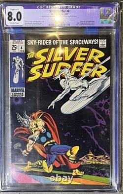 The Silver Surfer #4 CGC 8.0 (Marvel Comics February 1969)