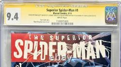The Superior Spider-Man #1 CGC 9.4 Signed by STAN LEE, DAN SLOTT & RYAN STEGMAN