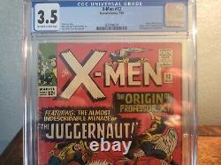 The X-MEN #12 CGC 3.5 1ST Appearance Of The JUGGERNAUT! STAN LEE AND JACK KIRBY