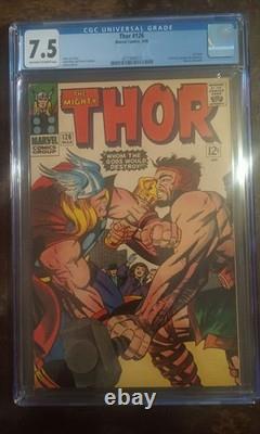 Thor 126 CGC 7.5. First Issue of Thor! Thor Vs Hercules