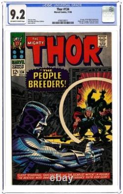 Thor #134 CGC 9.2 1966 4766538011 1st app. High Evolutionary, Man-Beast