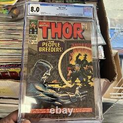 Thor 134 Cgc 8.0 White Pages 1st High Evolutionary Mcu Marvel Stan Lee