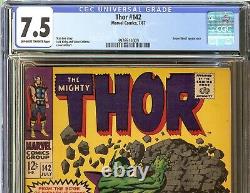 Thor #142 1967 CGC 7.5 Super-Skrull appearance Stan Lee Jack Kirby Marvel