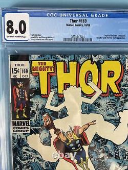 Thor #169 1969 CGC 8.0