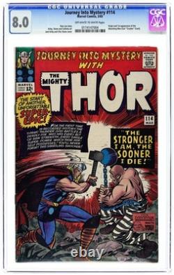 Thor Journey Into Mystery #114 CGC 8.0 1965 0174147004 1st app. Absorbing Man