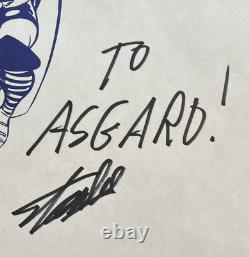 Thor Stationery Page Inscribed To Asgard! & Signed by Stan Lee on 94th Birthday