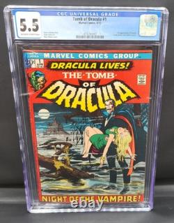 Tomb of Dracula #1 CGC 5.5 Neal Adams Cover? First Appearance Dracula