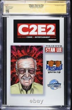 Tribute Stan Lee Jonathan Uribe C2E2 Intergalactic Virgin Signed CGC SS 9.8