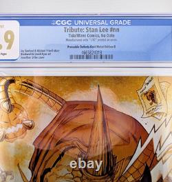 Tribute Stan Lee Mr. Marvel CGC 9.9 METAL NYCC EXCLUSIVE Comic #1 of 10 not 9.8