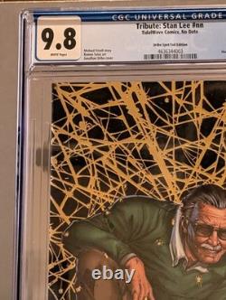 Tribute Stan Lee/virgin Foil Gold/heroes Con 2025 Excl/cgc Graded 9.8/lmtd To 50