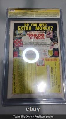 U20719 Amazing SpiderMan 100 CGC 85 SS Signed Stan Lee John Romita M G2U