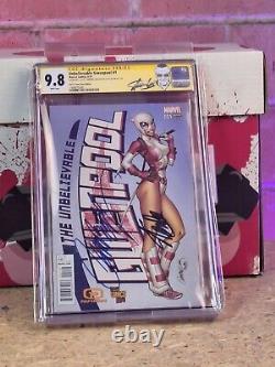 UNBELIEVABLE GWENPOOL #1 CGC SS signed By Stan Lee & Scott Campbell