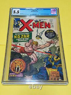 UNCANNY X-MEN #10 CGC 5.5 Marvel Comics 1st appearance of Ka-Zar 1965 KEY ISSUE