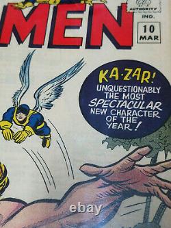 UNCANNY X-MEN #10 CGC 5.5 Marvel Comics 1st appearance of Ka-Zar 1965 KEY ISSUE