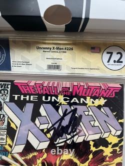 UNCANNY X-MEN #226 CGC 7.2 Mark Silvestri SIGNED STAN LEE WITH COA MARVEL
