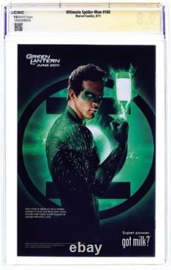 Ultimate Spider-Man #160 Bagley Variant CGC 9.8 SS Stan Lee 2011 1050308034