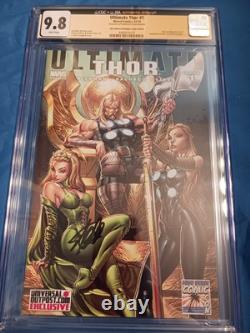 Ultimate Thor #1 Signed Stan Lee 9.8 Cgc Marvel